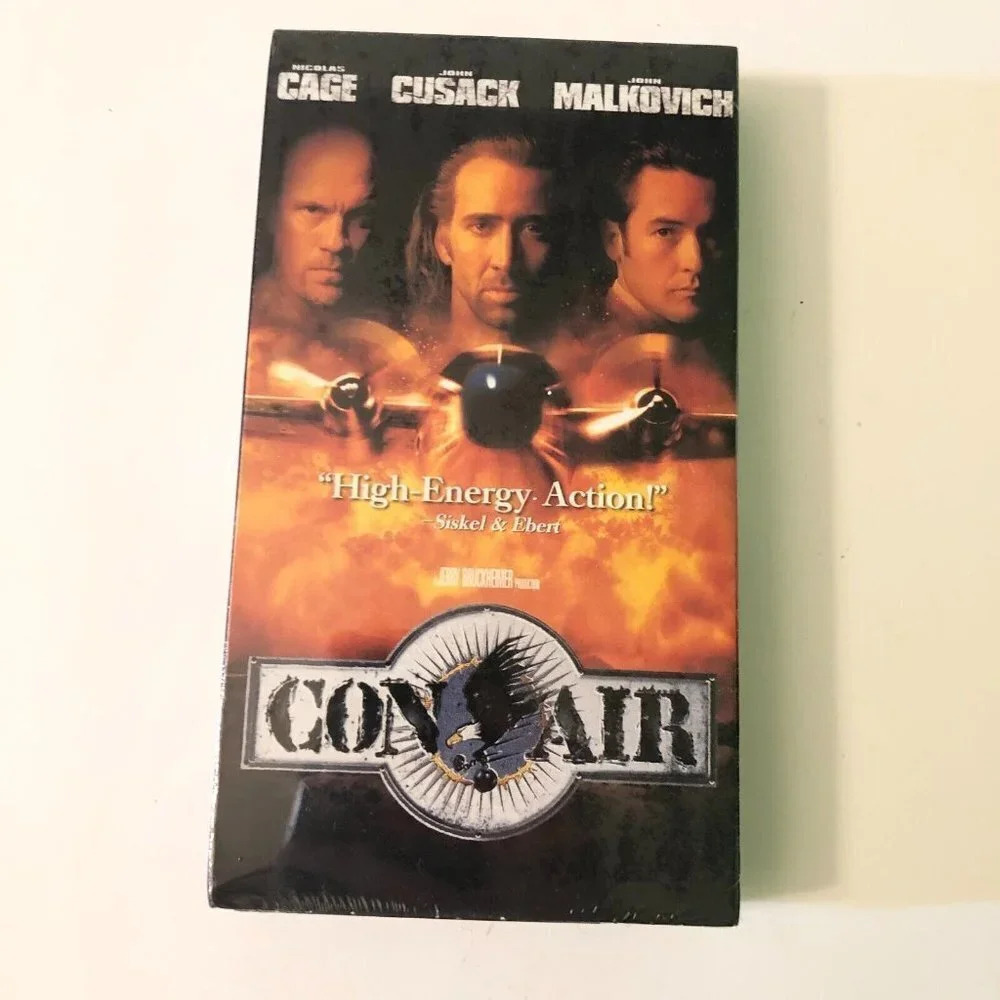 1997 Con Air VHS Nicolas Cage John Cusack Sealed Movie